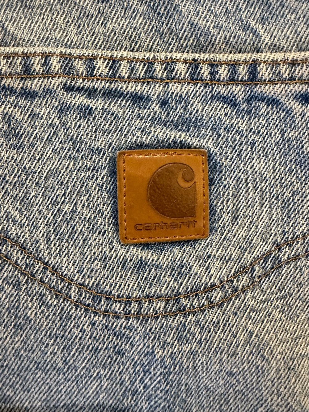 Carhartt Men’s Jeans Relaxed Fit 48x30 Light Blue Jeans - Picture 4 of 6